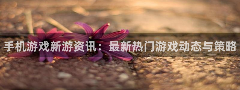 赢咖娱乐注册平台：手机游戏新游资讯：最新热门游戏动态与策略