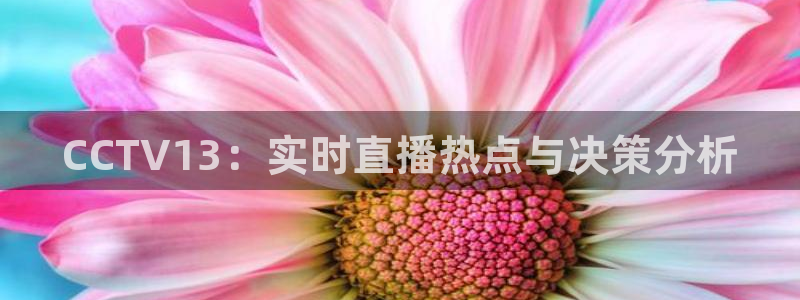 五星体育中超赛程直播：CCTV13：实时直播热点与决策分析
